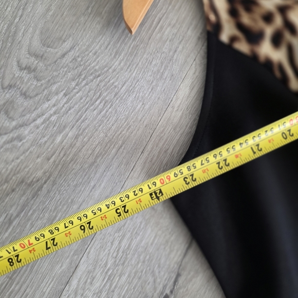 Torrid Dress Women's 3 Leopard Color Block Round Neck Sleeveless - Picture 6 of 8